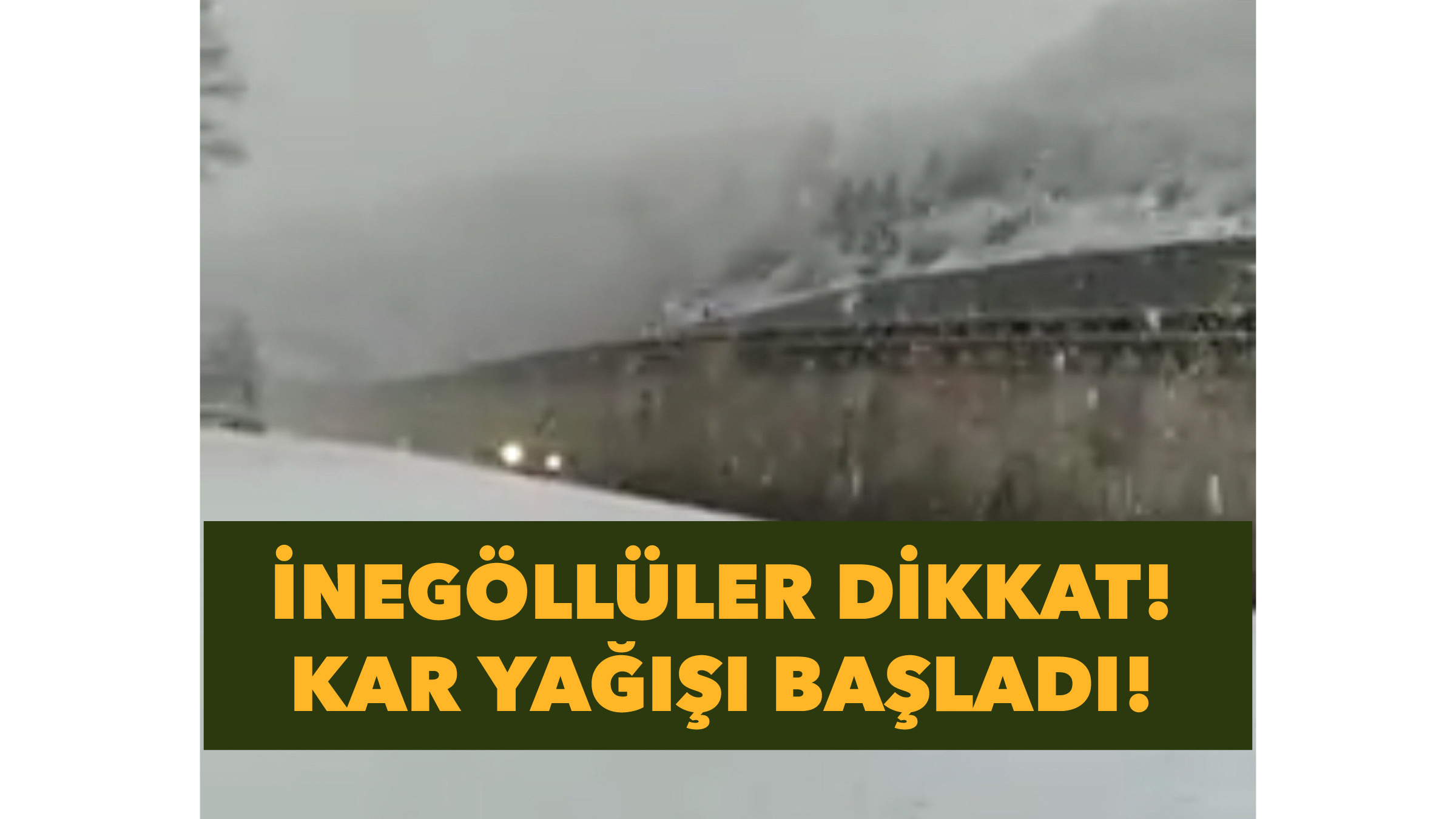 İnegöl’de kar yağışı başladı