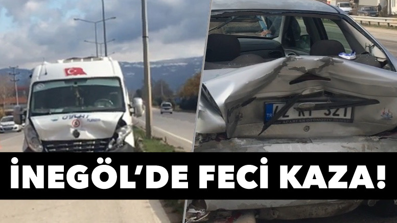 İnegöl’de zincirleme kaza!