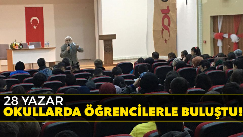 28 Yazar Okullarda Öğrencilerle Buluştu