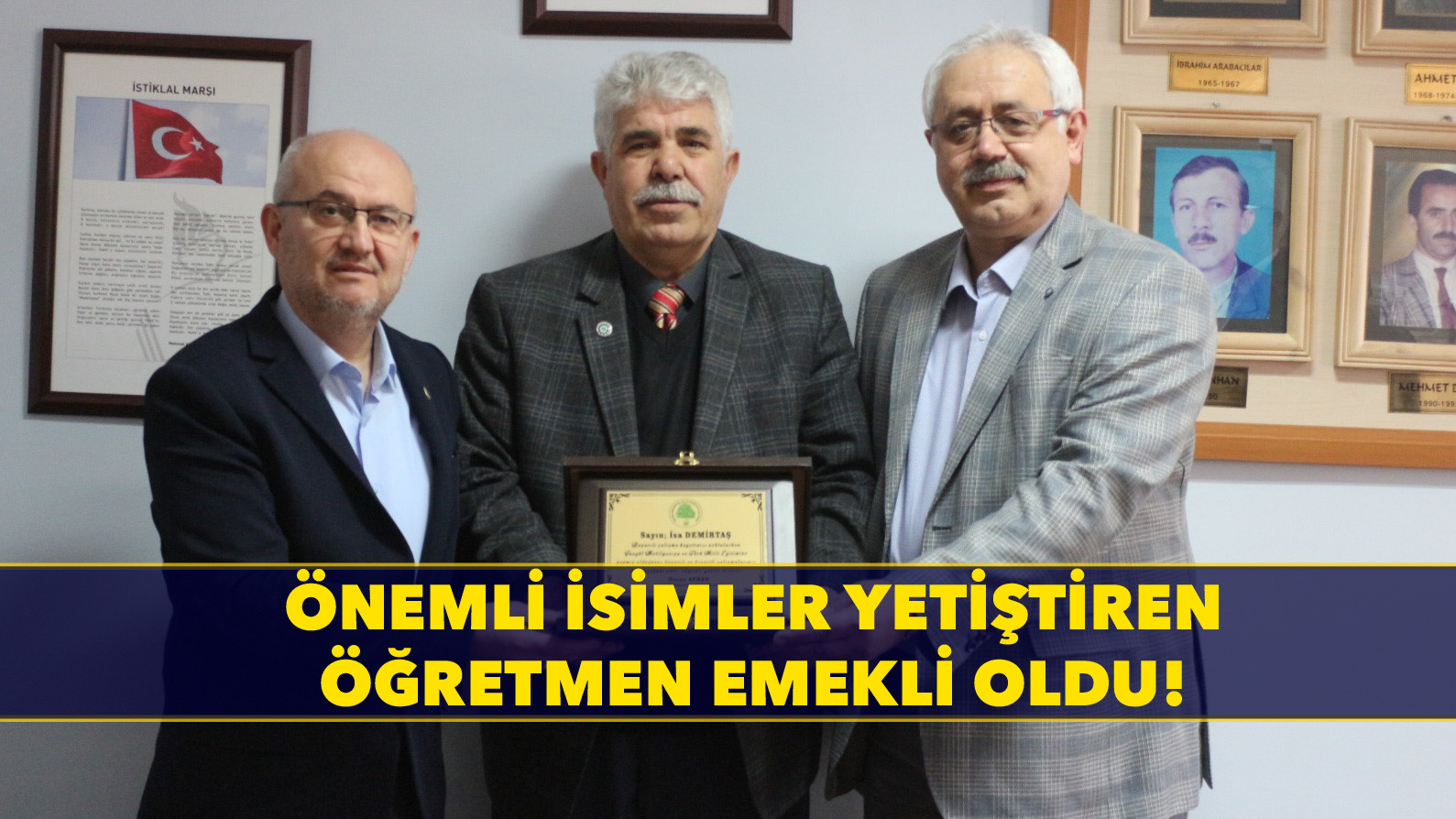 Mobilyacılar Odasından İsa Demirtaş’a plaket
