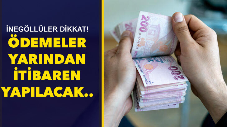 Ödemeler yarın başlıyor