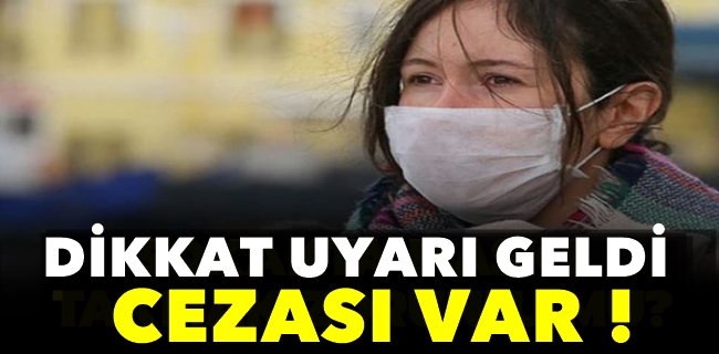 Dikkat cezası var !