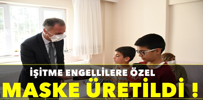 İşitme Engellilere Özel Maske Üretildi