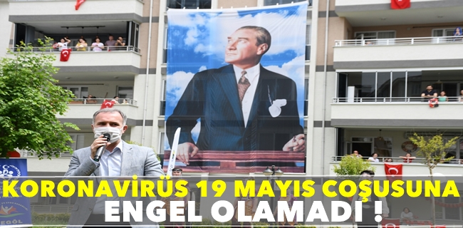 Sosyal Mesafe 19 Mayıs Coşkusuna Engel Olmadı
