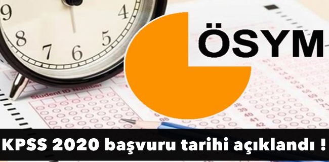 KPSS 2020 başvuru tarihi açıklandı!