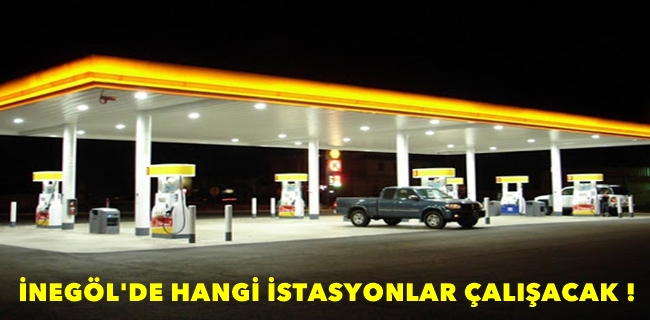 Nöbetçi İstasyonlar Belli Oldu !