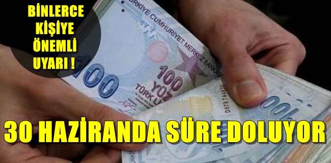 Son Gün 30 Haziran !