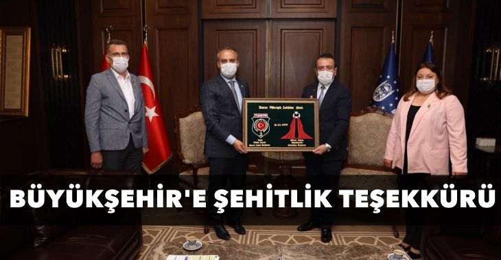 Büyükşehir’e şehitlik teşekkürü