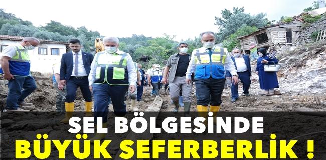 Sel bölgesinde büyük seferberlik