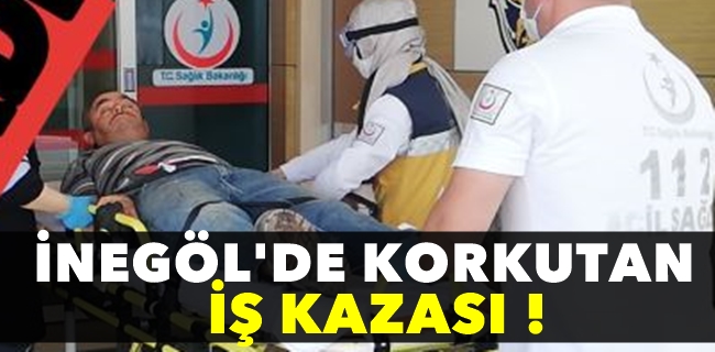 Elini tornaya kaptırdı !