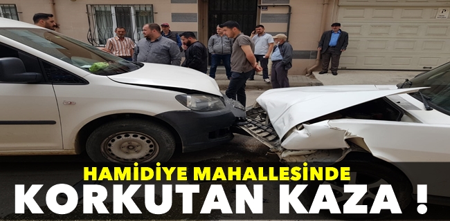 Hamidiye Mahallesinde Korkutan Kaza !