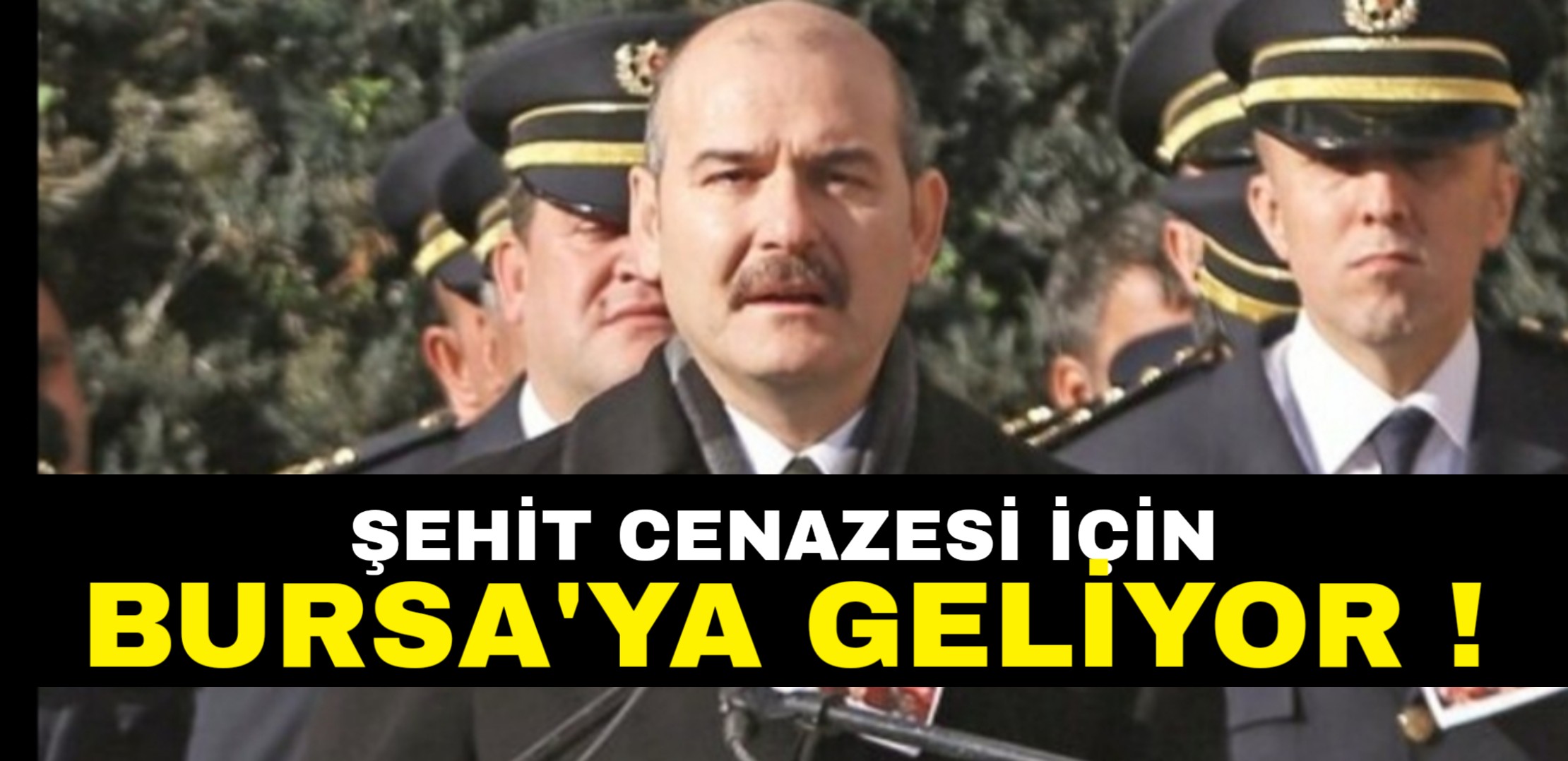 Şehit cenazesi için Bursa