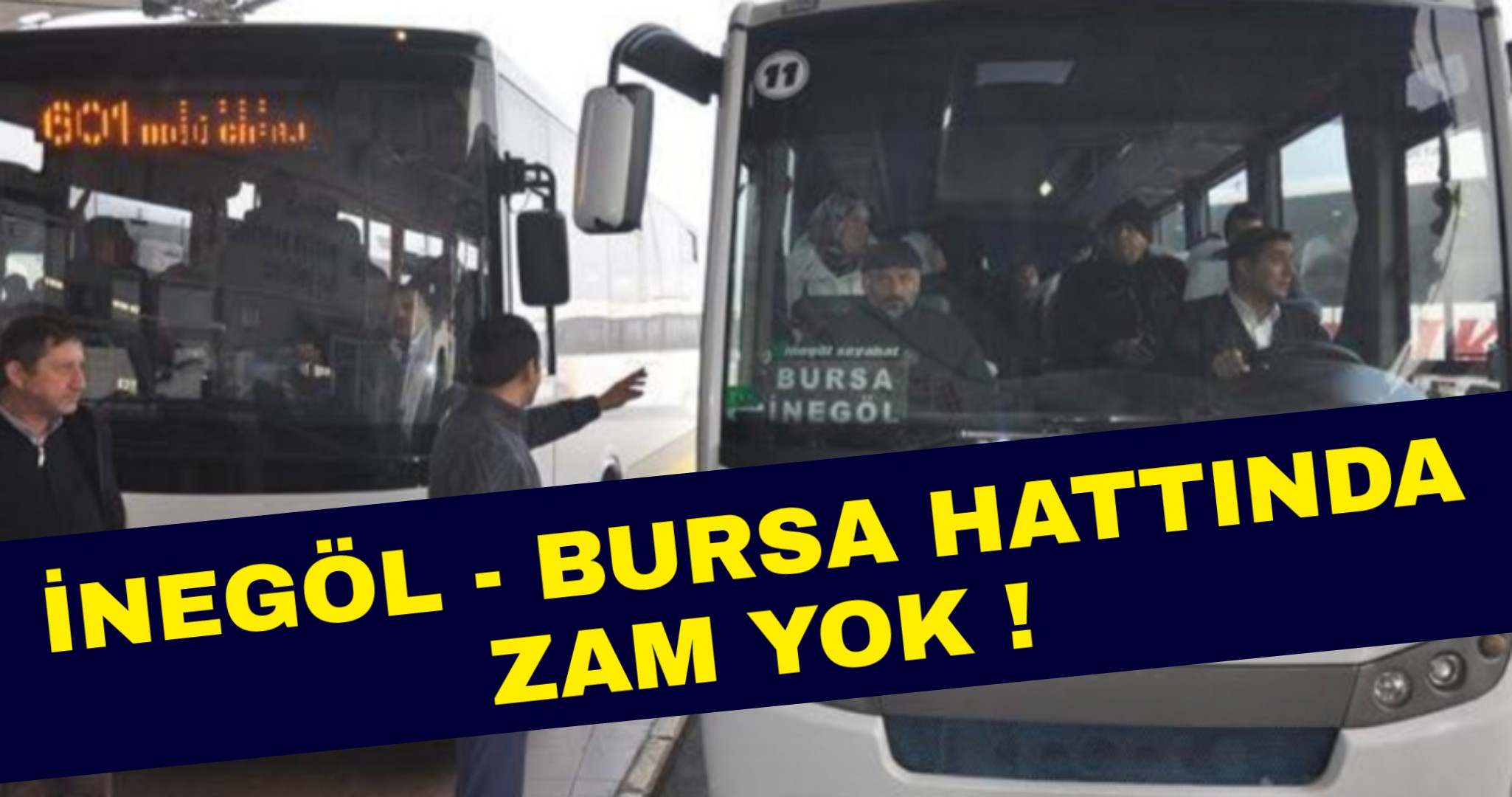 Bursa hattında zam yok !