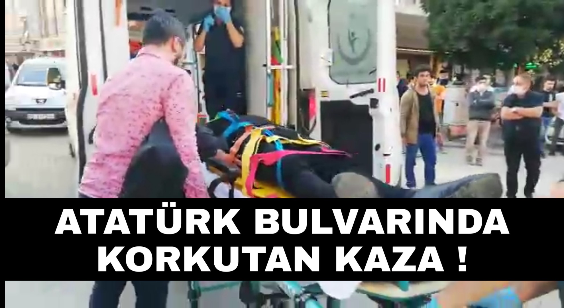 Atatürk Bulvarında Korkutan Kaza !