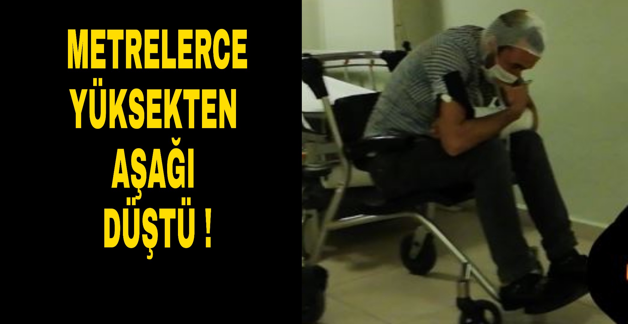 Metrelerce yüksekten düştü  !