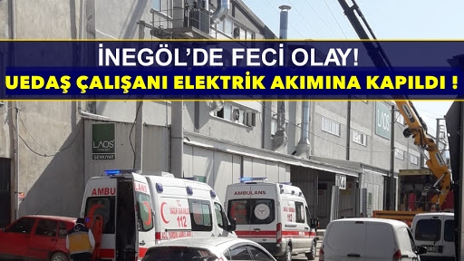 Talihsiz işçi elektirik akımına kapıldı !