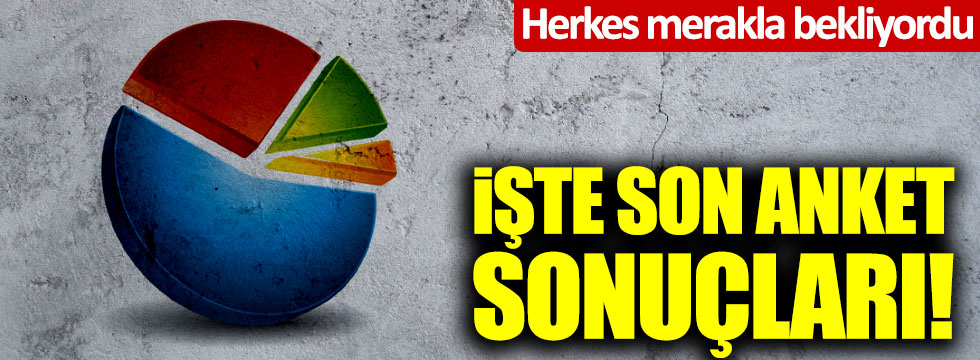Son seçim anketi açıklandı !