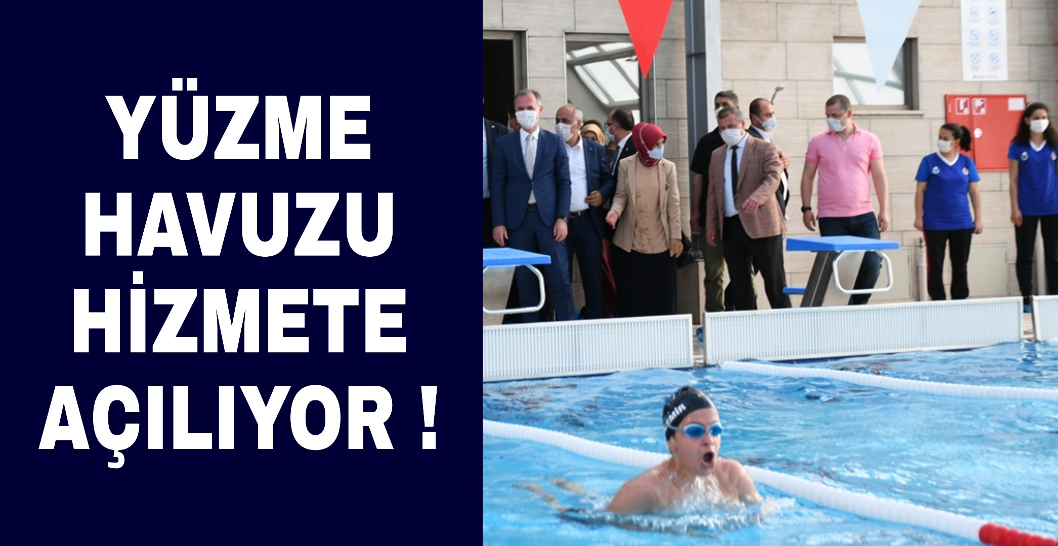 Yüzme havuzu hizmete açılıyor !