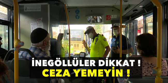 Minibüs ve otobüslere ‘ayakta yolcu’ denetimi !