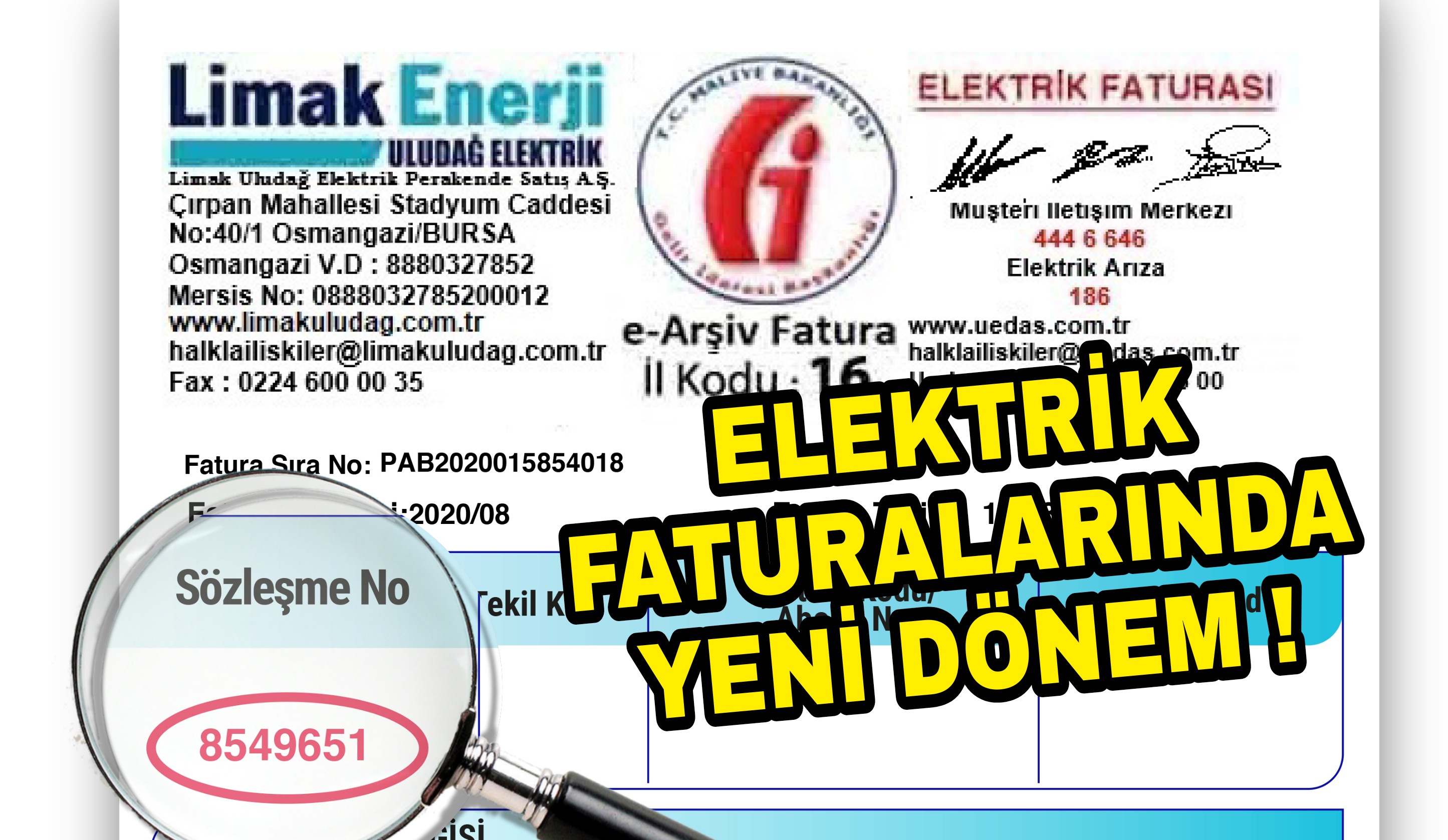 Elektrik Faturalarında yeni dönem !