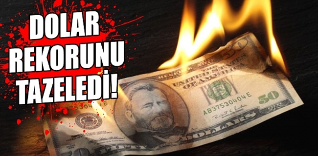 Dolar rekor tazelemeye devam ediyor !
