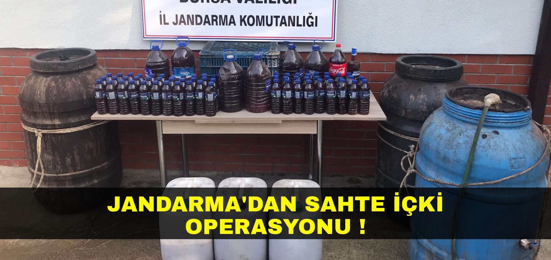 Kaçak içki operasyonu !