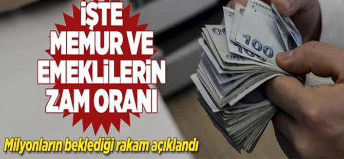 Emekli ve Memurların Enflasyon Farkı Belli Oldu !