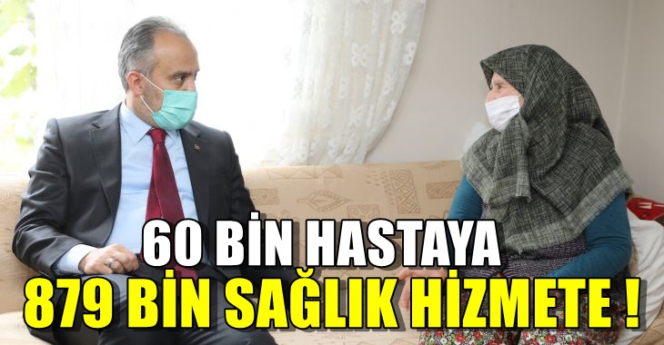 60 bin hastaya 879 bin sağlık hizmeti