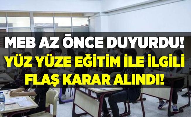 MEB’den yüz yüze eğitim açıklaması: 11 Ocak