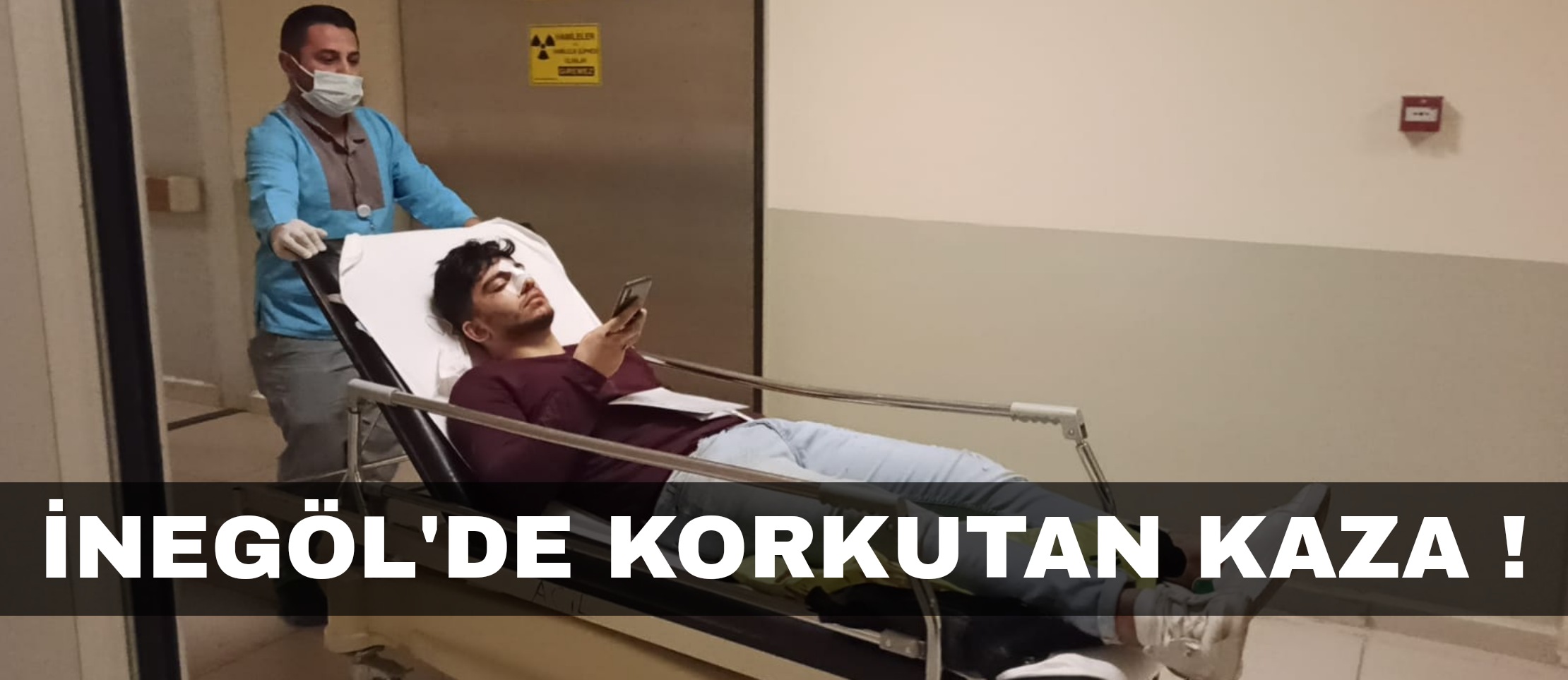 Çevre yolunda korkutan kaza !