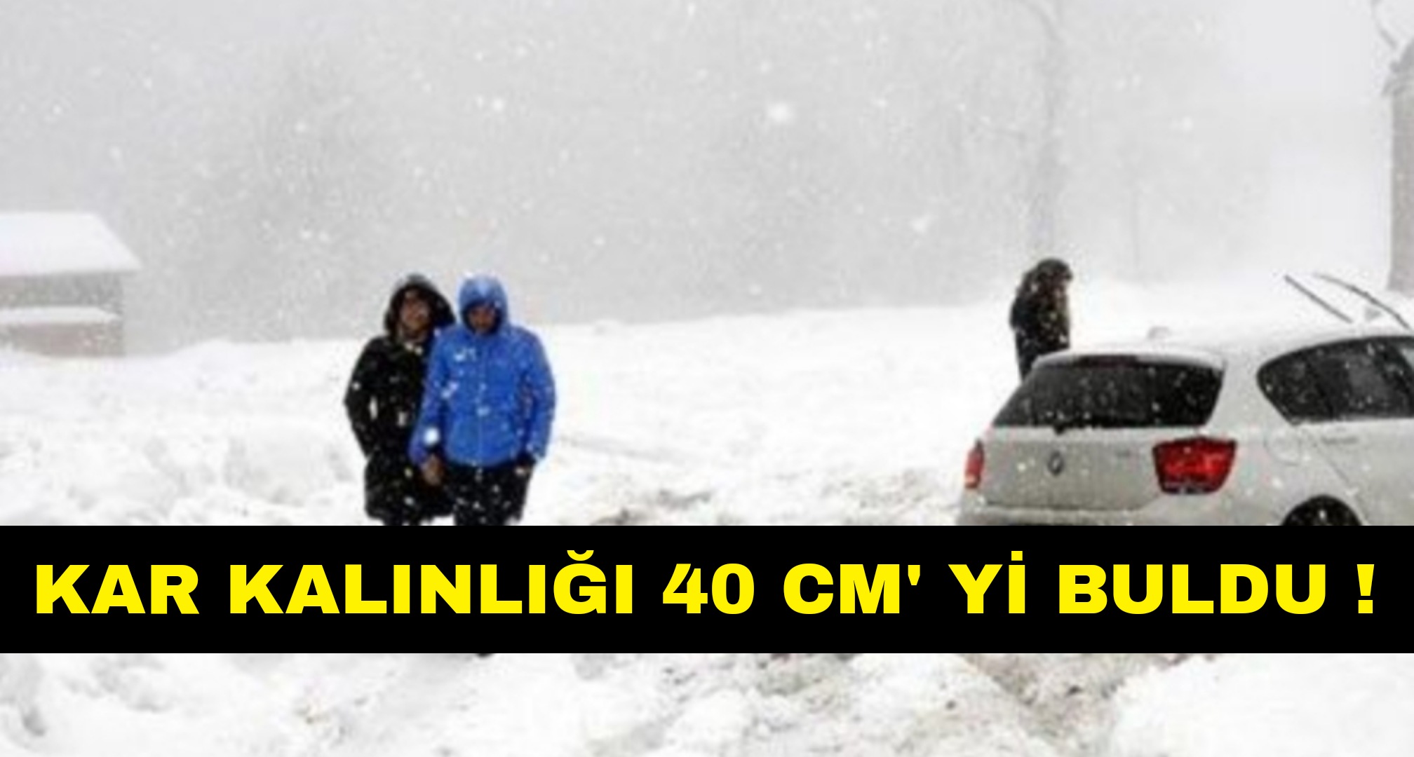 Kar kalınlığı 40 cm