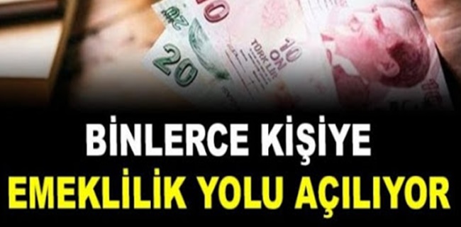 40 bin kişiye erken emeklilik yolu açıldı !