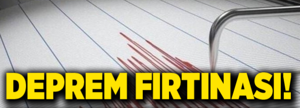 Ege denizinde deprem fırınası !