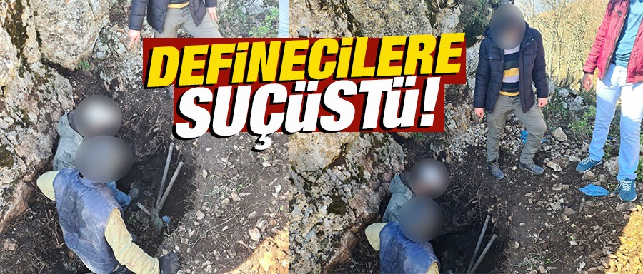 Definecilere suçüstü yakalandı !