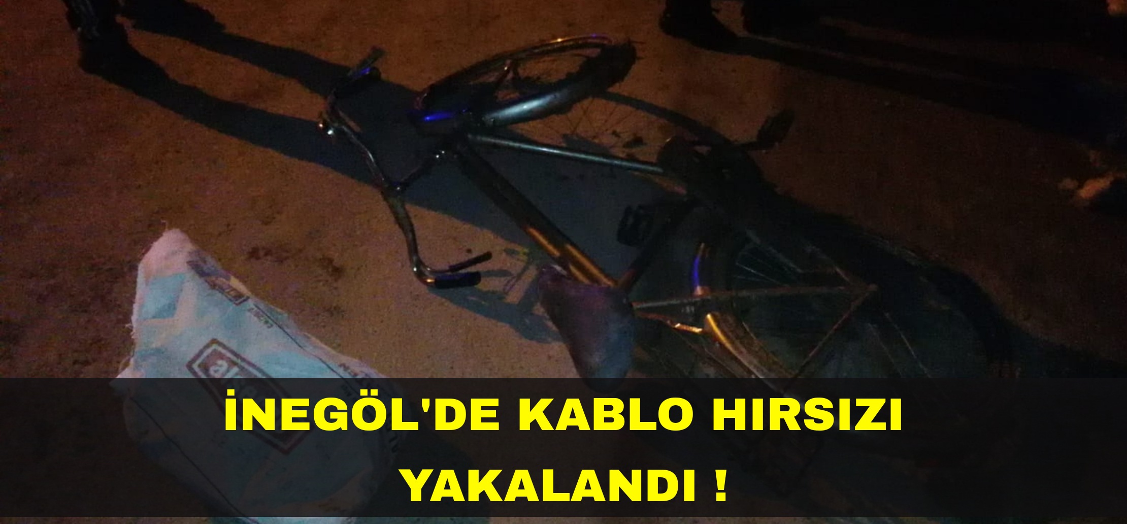 Kablo hırsızı yakalandı !