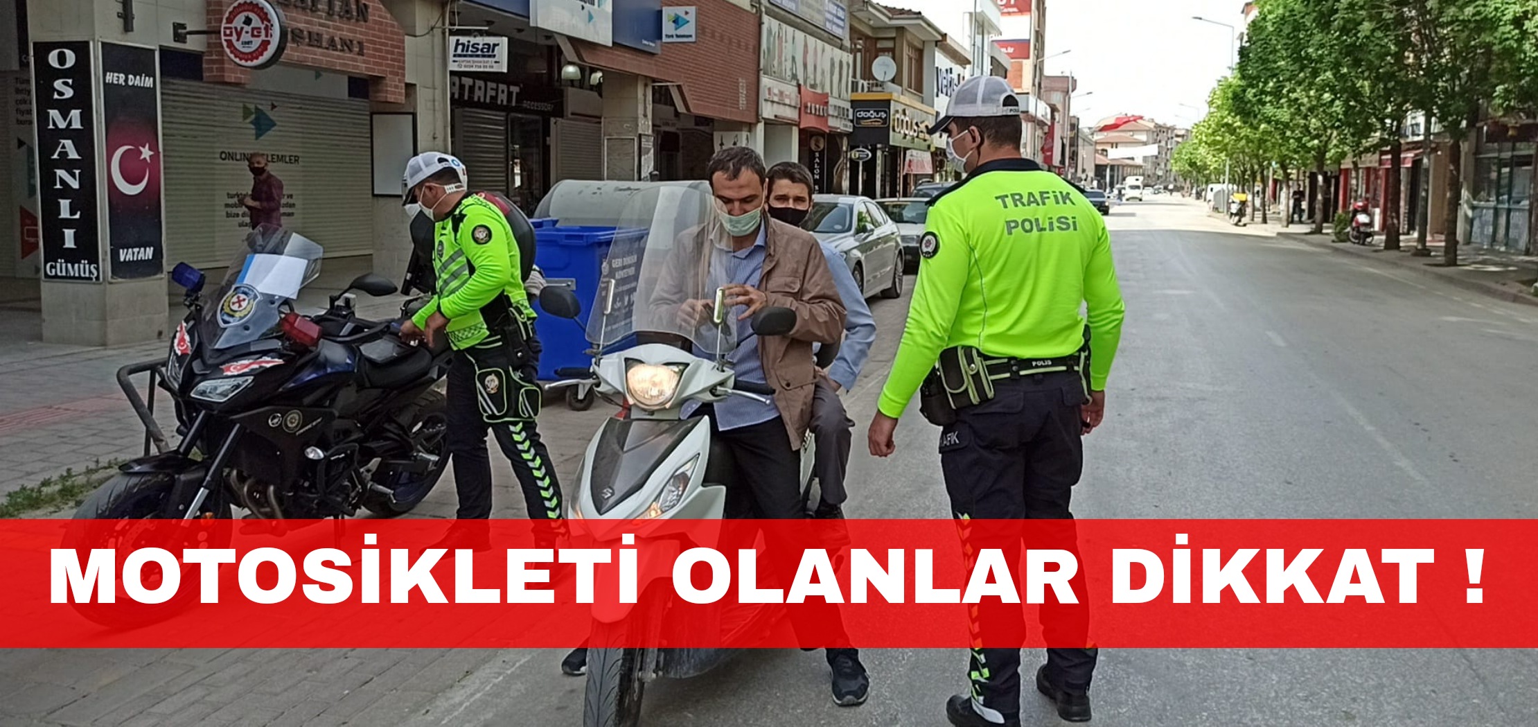 İNEGÖL’DE KASK UYGULAMASI !