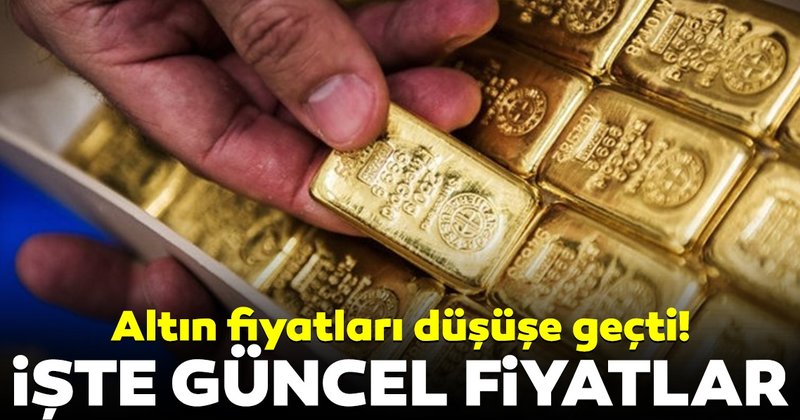 Altın fiyatları düşüşe geçti !