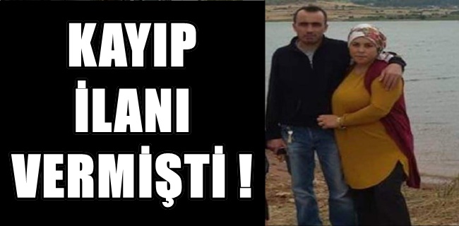 Karısını kendi öldürmüş !