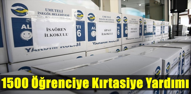 İnegöl Belediyesi’nden 1500 Öğrenciye Kırtasiye Yardımı