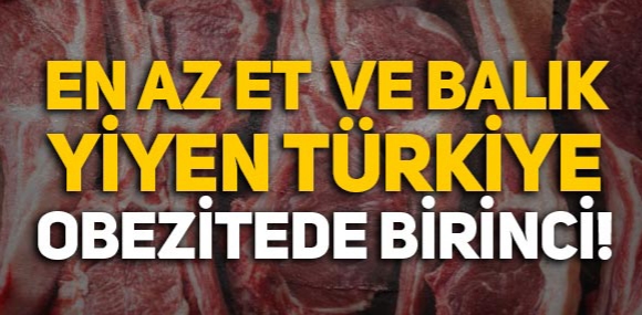TÜRKİYE, OBEZİTEDE BİRİNCİ SIRADA