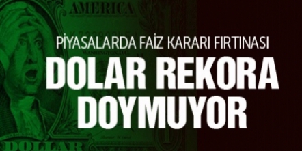 Dolar rekora doymuyor !
