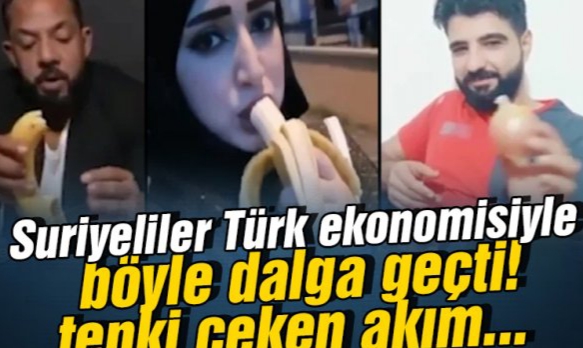 Suriyelilerden tepki çeken akım !