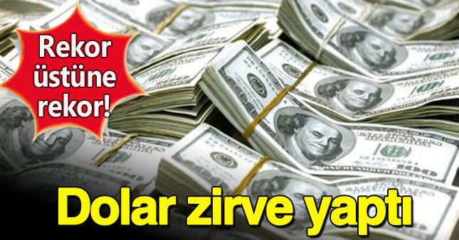 Dolar rekora doymuyor !