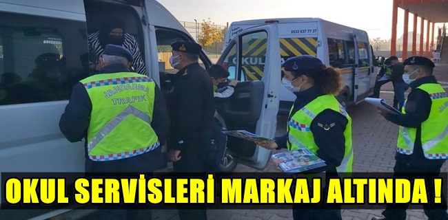 Jandarma okul araçlarını denetledi !