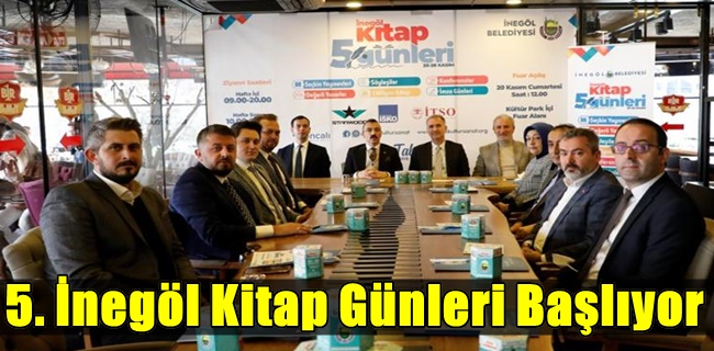 5. İnegöl Kitap Günleri Başlıyor