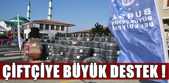 Çiftçiye damlalık sulama sistemi ve çilek fidesi desteği