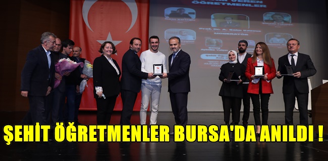 Şehit öğretmenler Bursa’da anıldı