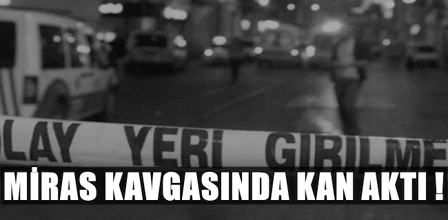 Miras kavgasında kan aktı !