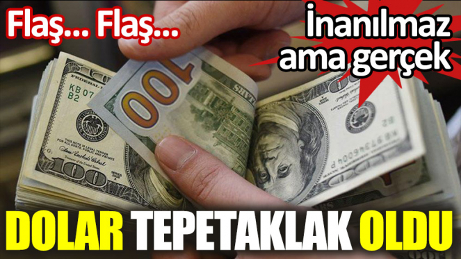Dolar ve altın sert düştü !