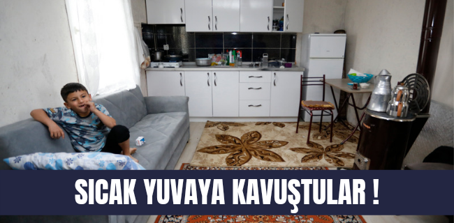 İnegöl Belediyesi Ilgar Ailesini Sıcak Yuvaya Kavuşturdu